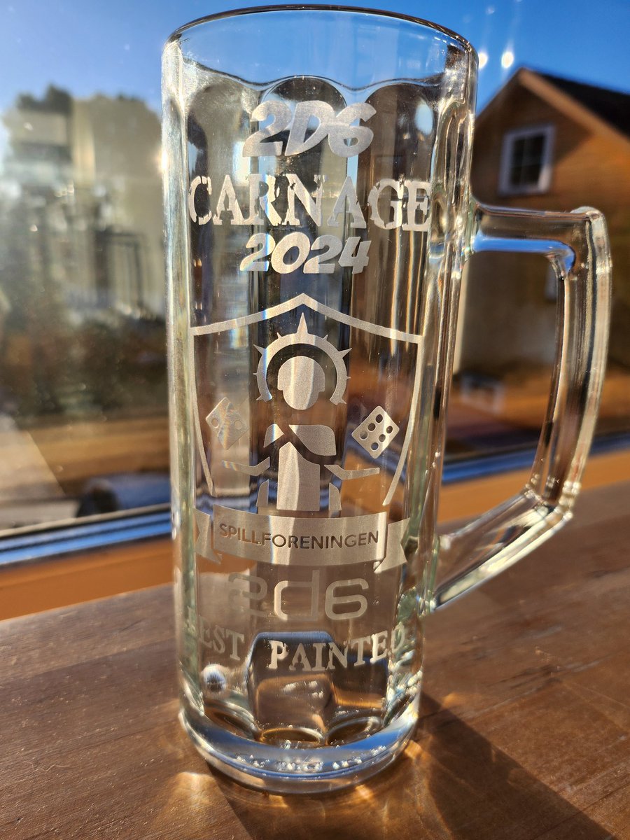 Why have your drinks from a regular glass, when you can be rocking with this? Who will it be taking home best painted from 2d6 Carnage?

2nd to 3rd of November, Oslo Norway. 70+ players. Largest AoS GT in Norway to date. Still 3-4 spots left.

#Spillforeningen2d6 <a href="/AosNorway/">AosNorway</a> #AoS