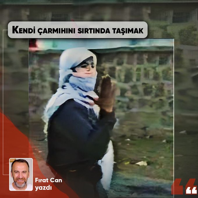 yeniyasamgazete's tweet photo. 📌 Kendi çarmıhını sırtında taşımak

▪️ Çarmıh, devrimci için yalnızca bir simge değil; zorlukların, baskıların ve acıların alegorisidir de. Taşınan bu yük, bedenin acılarından öte, ruhun, zihnin ve ahlakın sınandığı bir yolculuktur

✍️ Fırat Can yazdı

https://t.co/5llAKpzAFh https://t.co/aiX4f6CxRs