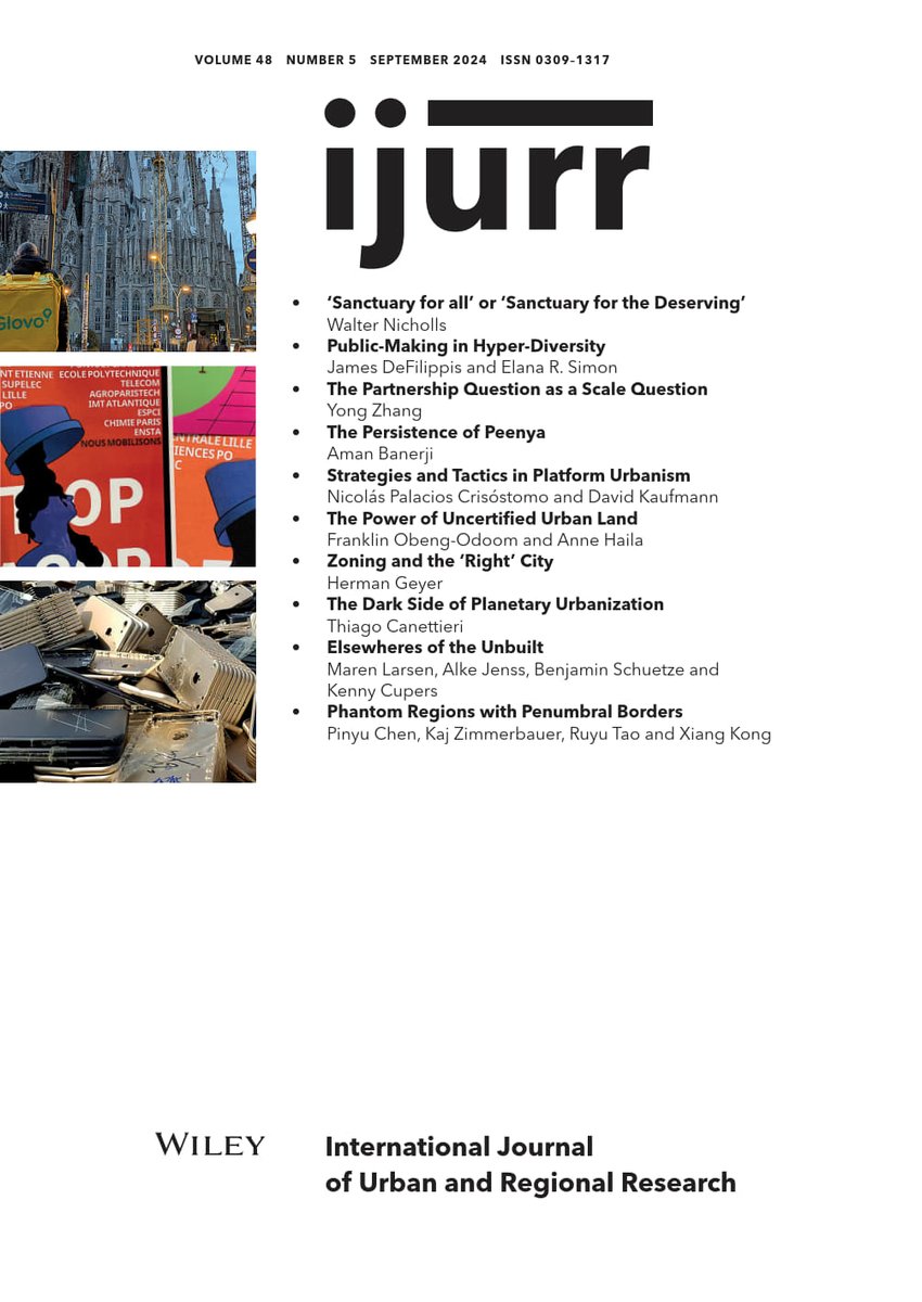 As usual, the latest issue of the International Journal of Urban and Regional Research <a href="/IJURResearch/">IJURR.org</a> (the main journal associated with our RC21) comes with exciting research from all over the world. onlinelibrary.wiley.com/toc/14682427/2…