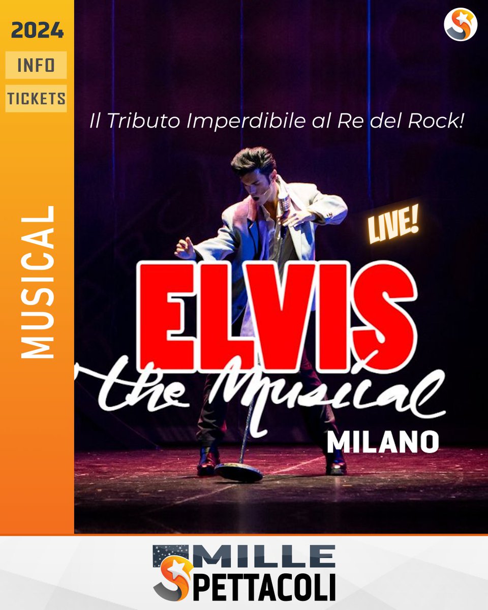 millespettacoli's tweet photo. 🎤 Elvis Il Musical arriva a Milano!

Preparati a rivivere la magia del Re del Rock!

Info e Biglietti su https://t.co/wLGzKgv9YV

#ElvisIlMusical #Milano #Musical #TeatroDegliArcimboldi #EventiMilano #ElvisPresley #RocknRoll #MilleSpettacoli https://t.co/bug0R73NwE