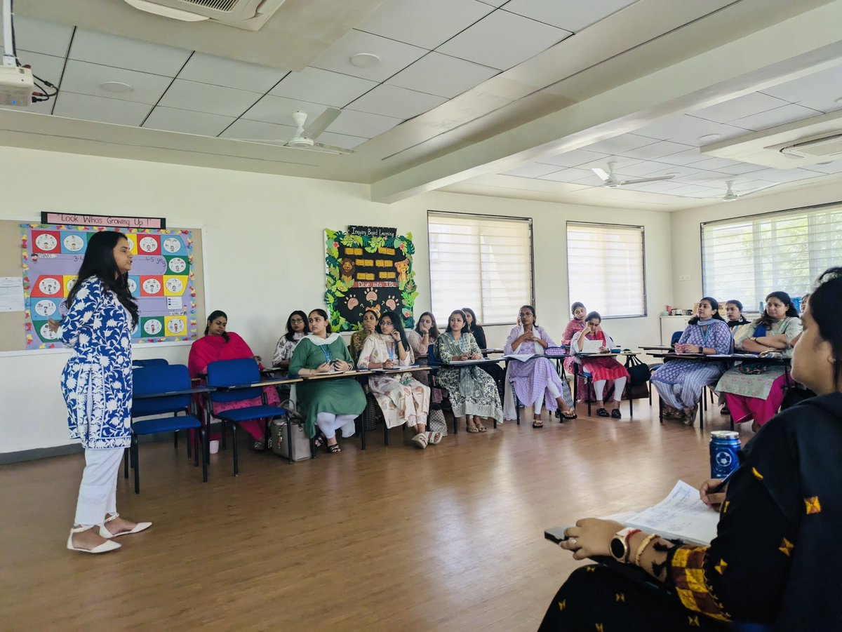 I conducted a session for the ECE Trainee teachers at AVM Juhu.