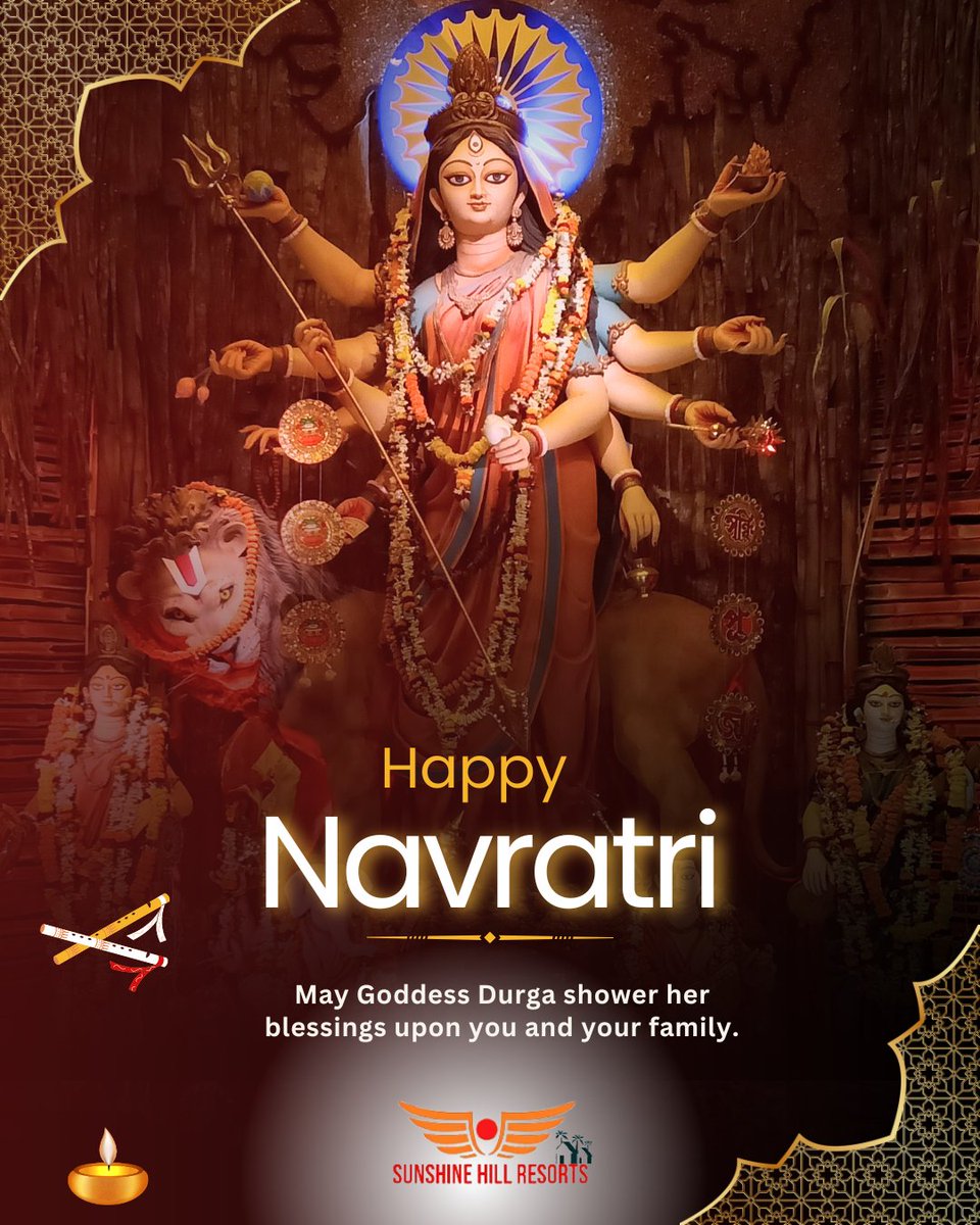 sunshinehillR's tweet photo. Wishing you and your family a joyous Navratri filled with divine blessings. Jai Mata Di!

#HappyNavratri #Navratri #Navratri2024 #navratrispecial #Jaimatadi #NavratriVibes https://t.co/LgX6ZcqhMM