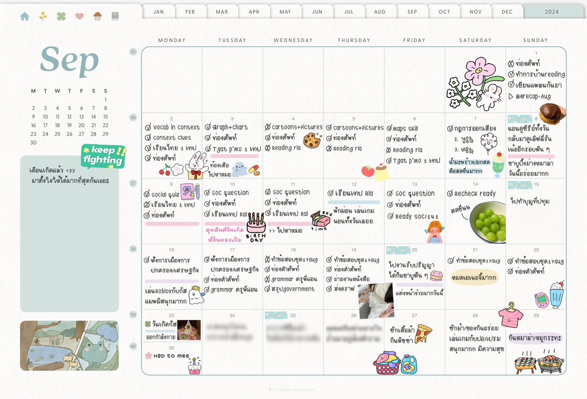 ppwixstudyy's tweet photo. : ¨·.·¨ :
` ·. ꔫ September recap 🎂♥️🫧
เดือนที่รอคอยที่สุดในปีนี้ แอคทีฟกว่าเดือนที่แล้ว ได้กินของอร่อยเยอะมากก(*ฅ́˘ฅ̀*)♡ แฮปปี้สุด ๆ แพลนสอบก็เลื่อนเพราะมีธุระด่วน อ่านหลายวิชาแต่นิดเดียว ตอนนี้ตั้งใจจะเก็บtgat/rla พร้อมกันเลยย👍🏻
#วันนี้dek68ทำอะไร #ppwixstudy https://t.co/ANoLwykJh2