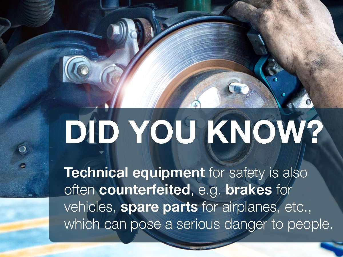 Securikett's tweet image. Counterfeit products pose serious security risks. Consider the potential dangers of counterfeit vehicle brakes, aircraft parts, or other safety-critical components made of substandard quality.

#securitylabel #securityseal #brandprotection #productprotection...