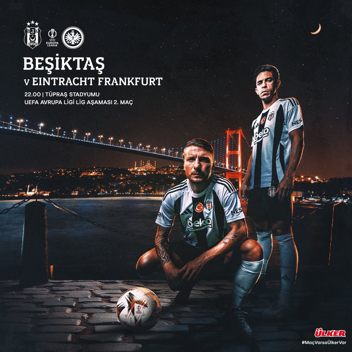 🦅 𝐓𝐡𝐞 𝐋𝐨𝐫𝐝 𝐨𝐟 𝐭𝐡𝐞 𝐁𝐨𝐬𝐩𝐡𝐨𝐫𝐮𝐬 will be waiting for you tonight. <a href="/Eintracht/">Eintracht Frankfurt</a>

<a href="/Ulker/">Ülker</a> | #MaçVarsaÜlkerVar