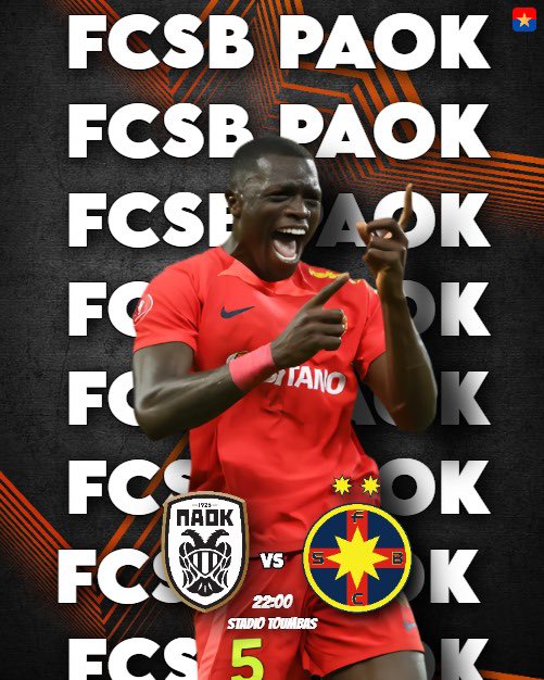 fcsbmedia's tweet photo. ❤️💙MATCHDAY❤️💙

FCSB 🆚 PAOK
🕥22:00 ET
🏟️Stadio Tombas https://t.co/gcznjZkqZY