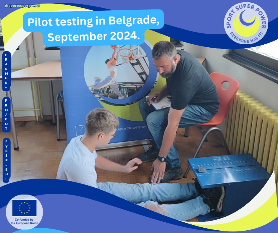 SDCSabac's tweet image. ✅💼 Završili smo važno pilot testiranje u okivru Erasmus+ projekta FYSSP-EHI. Ovaj zadatak obavili su stručnjaci iz naše organizacije uz učešće preko 40 učenika i učenica.

🇪🇺 Co-funded by the EU

#PhysicalFitness #Wellbeing #SportScience #HealthyLifestyle #YouthEmpowerment