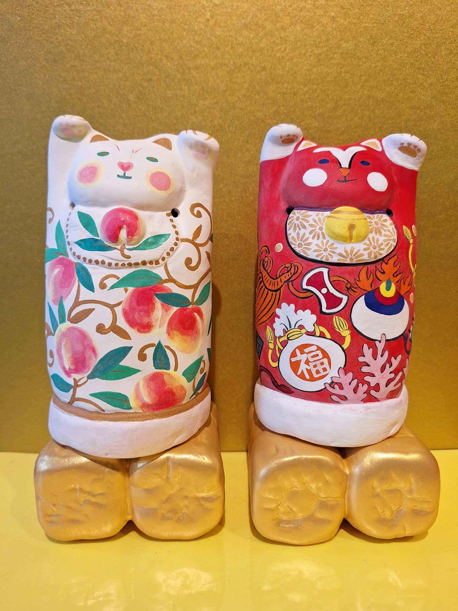 tw様予約 絵画「三匹の猫〜プリンアラモードでかくれんぼ」「猫