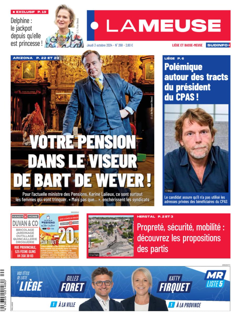 Là où il n'y a pas de gêne, il n'y a pas de plaisir ! 
Monsieur Bonjean, le Président du #CPAS (PS) qui rédige un flyers à destination des personnes ayant bénéficié du service d'aide liégeois... 
Hey Président,  c'est pas très #RGPD tout ça ! 👋🏻
#liège #Elections2024
