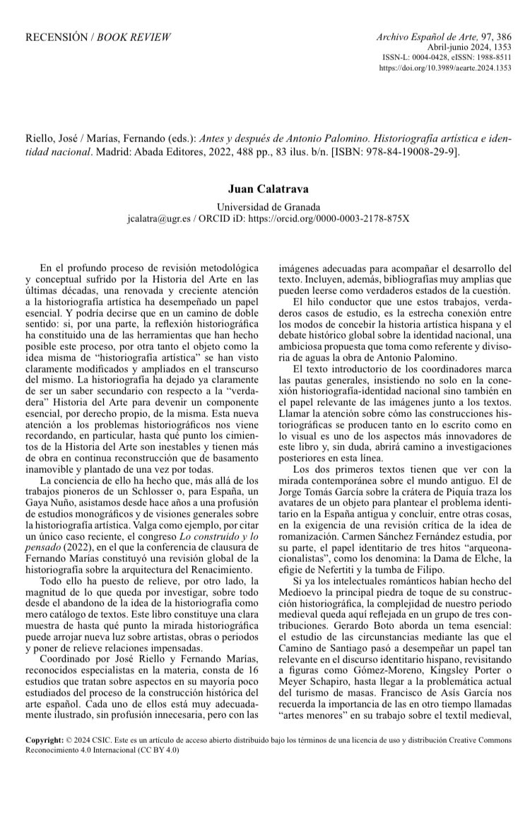joseriello's tweet photo. Publicada una nueva reseña sobre nuestro libro publicado por @EditoresABADA en @AEArte_CSIC: https://t.co/1KqvmiYlLo