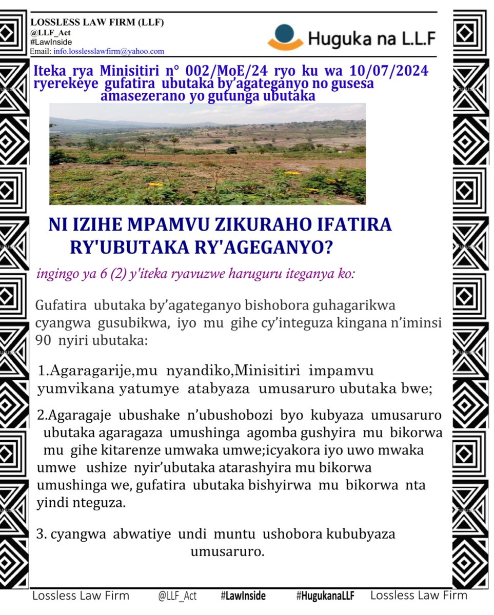 LLF_Act's tweet photo. IMPAMVU ZIKURAHO IFATITA RY'UBUTAKA RY'AGATEGANYO ZITANGWA NANDE? ZITANGWA HEHE??? .....#LawInside, #HugukanaLLF @UncleGobby @muvunyiyve26935 @SimeonNdayisaba @Lands_Rwanda @RwandaForestry @RwandaSouth https://t.co/5JdClUqCEZ
