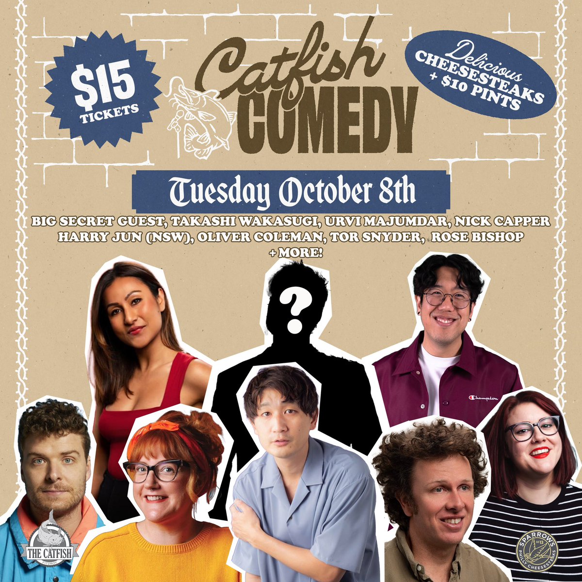 Absolutely psycho lineup coming up this Tuesday AND with a secret guest dropping in! 🤯
This one is already selling fast so get your tickets now before you miss out!!!  🎟️🎟️🎟️

trybooking.com/events/landing… 🎟️

#melbourne #thingstodoinmelbourne #whatsonmelbourne #micf #comedy