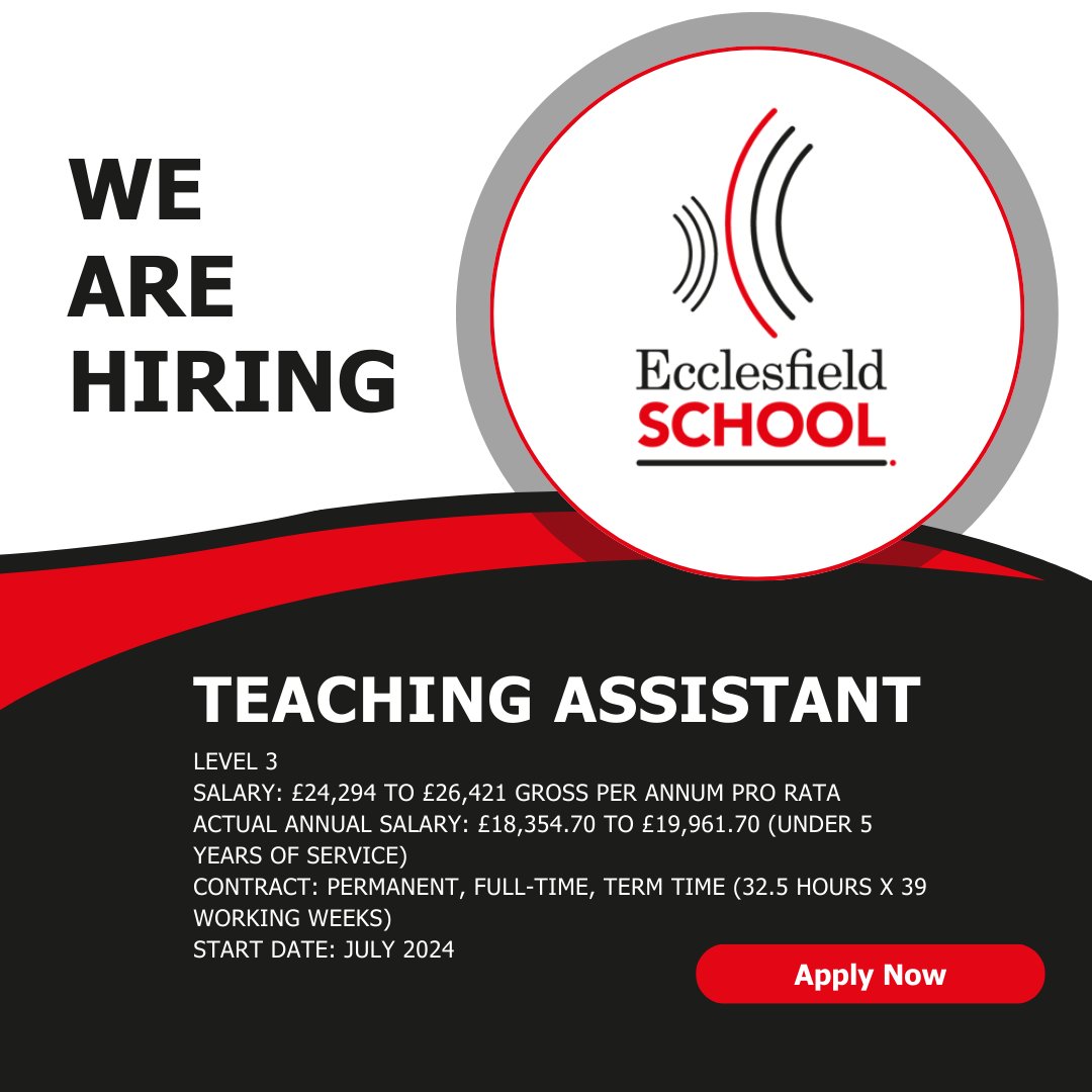 MinervaTrust's tweet image. 🌟 Join Our Team at Ecco School! 🌟

📚 Position: Teaching Assistant 
📍 Location: Ecclesfield School

If you’re enthusiastic about fostering a love for learning and making a positive impact in the classroom, we want to hear from you!

#EccoSchool #TeachingAssistant #WeAreMinerva