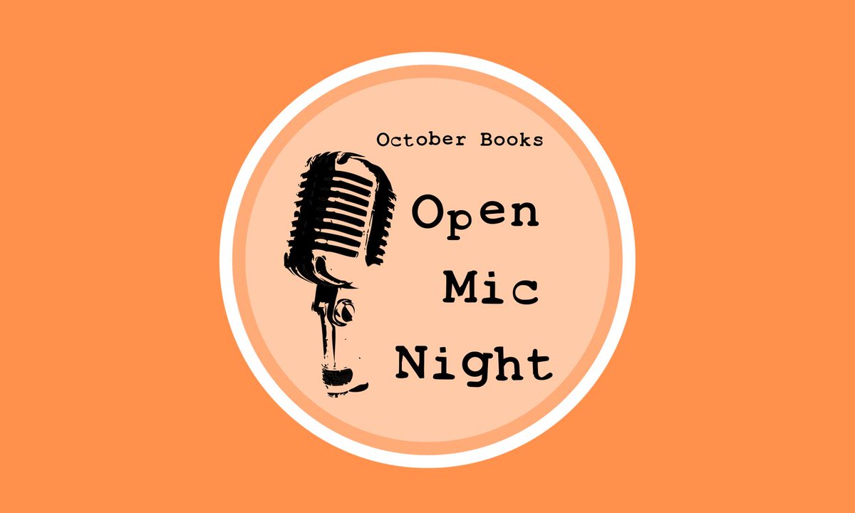 Join us on the third Friday of every month at 6.30pm for the October Books Monthly Open Mic Night! 

Whether you’re a poet, playwright, essayist, or novelist, reading your own work or someone else’s, all are welcome!  

buff.ly/3XI3z0N
