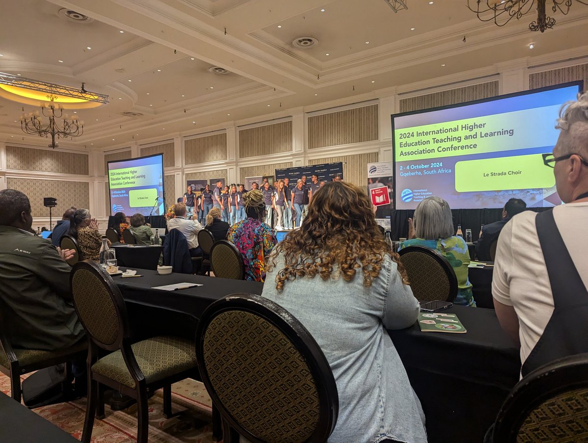 Day 2 at <a href="/HETLAssociation/">Higher Education Teaching and Learning Association</a> 2024 conference and we have another amazing choir! Every conference should have choirs.