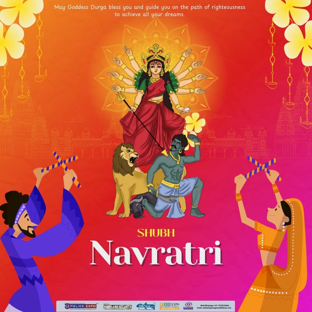 FSDEXPO's tweet photo. FSD (Fire + Safety + Disaster Management) Expo wishes you a joyous and blessed Navratri! May this festival of nine nights bring peace, prosperity &amp; happiness into your lives. 
#ShubhNavratri #Navratri2024 #Navratri https://t.co/gSUIWxTYP2