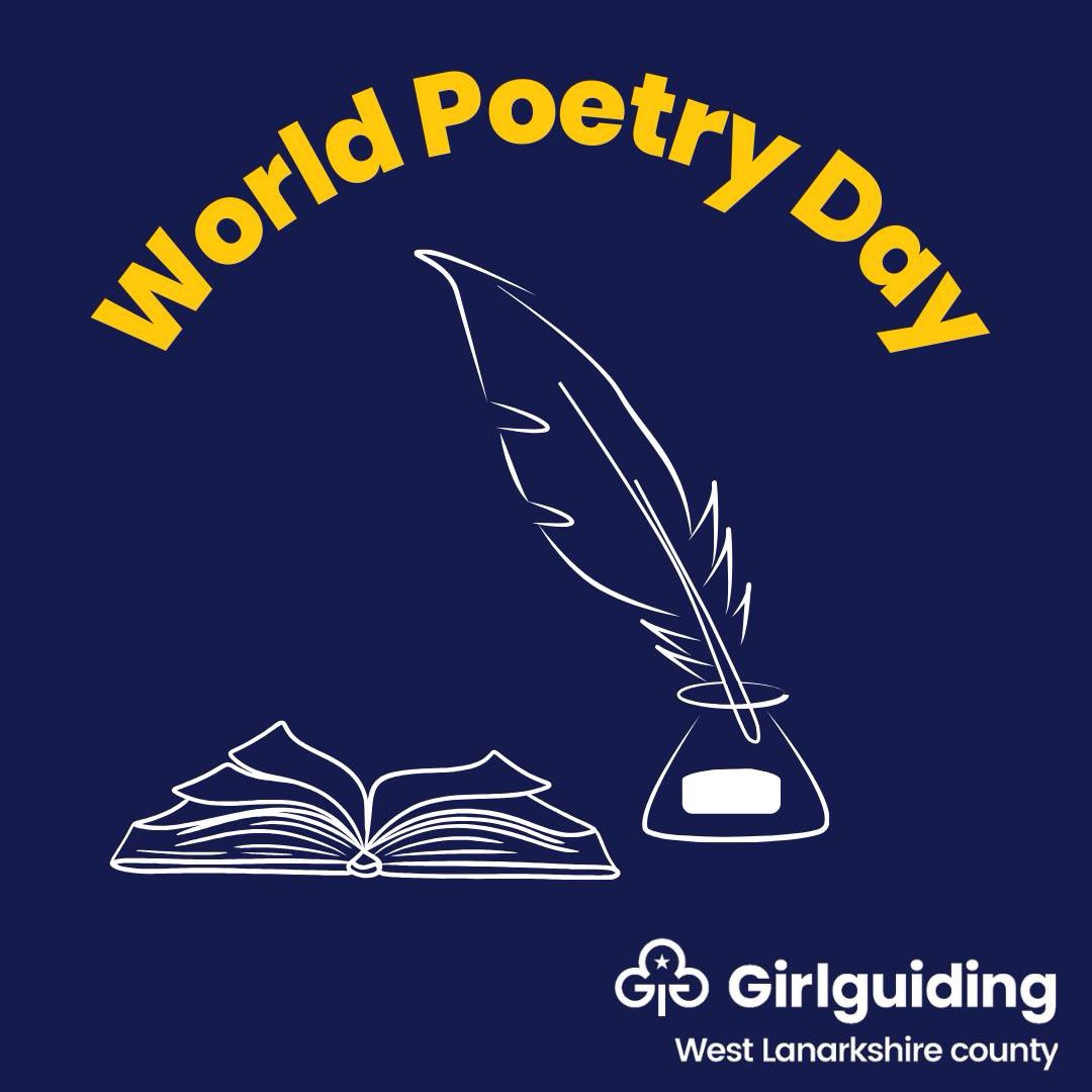Are you celebrating Poetry Day today?

 #GirlguidingWestLanarkshire