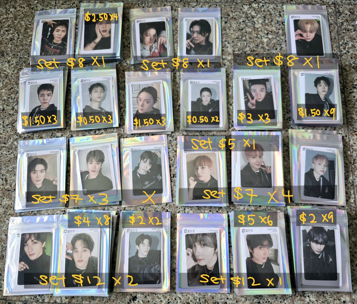 140102jdw's tweet photo. WTS/LFB NCT 127 WALK qq music starlight pcs

Onhand

Prices and quantity in pic
In USD

Accepts paypal g&amp;s/wise
Ships worldwide 

Pls help rt @selling_nct_usa

엔시티 127 삐그덕 큐큐뮤직 포카 미공포 양도 판매 쟈니 유타 도영 재현 정우 마크 해찬 https://t.co/I9tON6MNrU