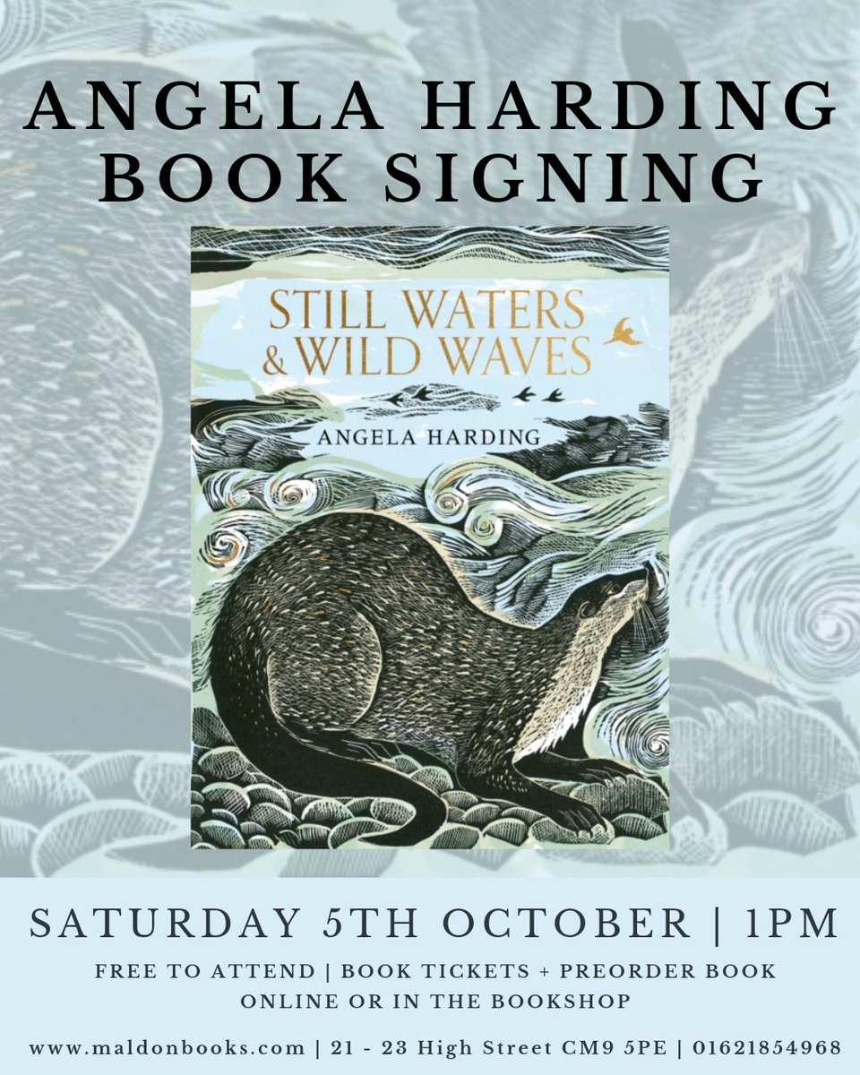 This Saturday we're thrilled to welcome <a href="/ANGELACHARDING/">Angela Harding</a> to our bookshop for a book signing and a beautiful new window illustration!

Angela will be signing copies of her new book, Still Waters &amp; Wild Waves from 1pm ✨

Details here: eventbrite.co.uk/e/angela-hardi…