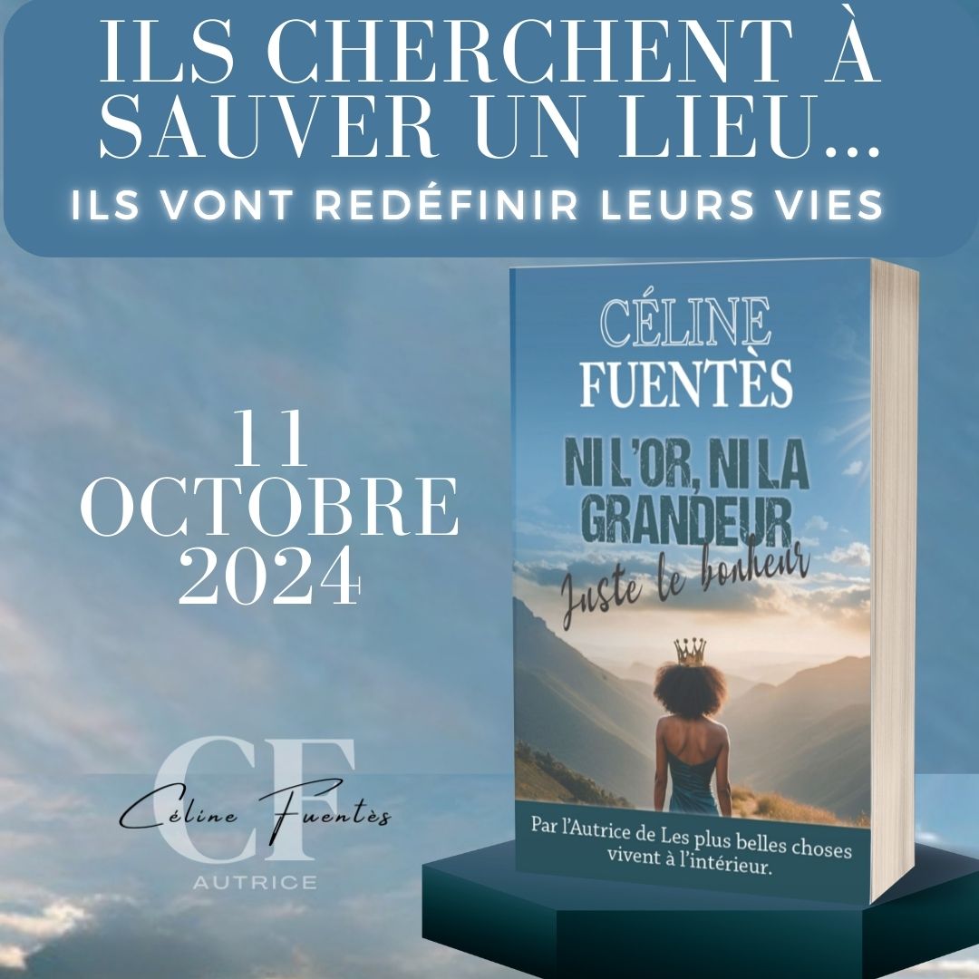 Le bonheur on le rate plus qu'on ne le trouve mais si vous voulez plonger dedans, complètement, alors, c'est le 11 octobre que ça se passera. 
Prix de lancement 2,99 📚
#roman #bonheur #feelgood #jeudiautoedition #celinefuentes #liseuse #kindle #kobo #kobowritinglife #koboplus