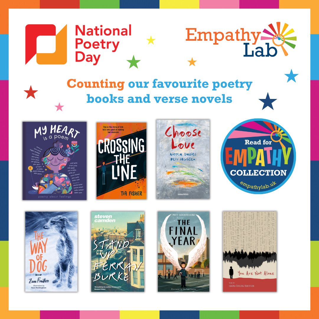 EmpathyLabUK (@empathylabuk) on Twitter photo Happy #NationalPoetryDay!
This year’s theme is counting, so we’re counting our favourite poetry books and verse novels from this year’s #ReadforEmpathy collection. Head over to <a href="/PoetryDayUK/">National Poetry Day</a> to find out how to get involved.
#Poetry #Edutwitter Happy #NationalPoetryDay!
This year’s theme is counting, so we’re counting our favourite poetry books and verse novels from this year’s #ReadforEmpathy collection. Head over to <a href="/PoetryDayUK/">National Poetry Day</a> to find out how to get involved.
#Poetry #Edutwitter