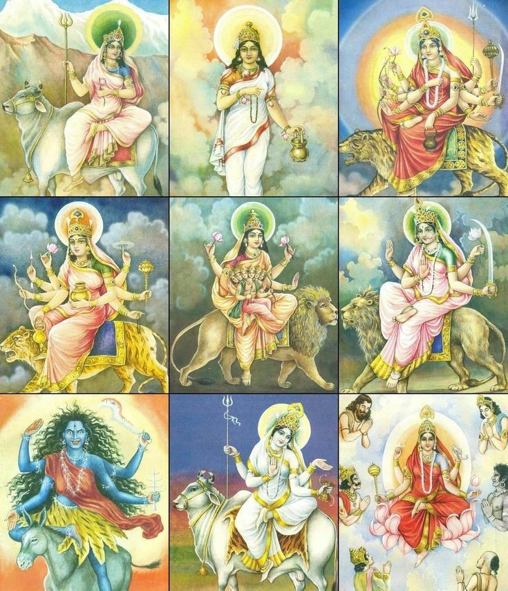 desi_thug1's tweet image. Tell the name of all Navroop of Maa Durga.....
