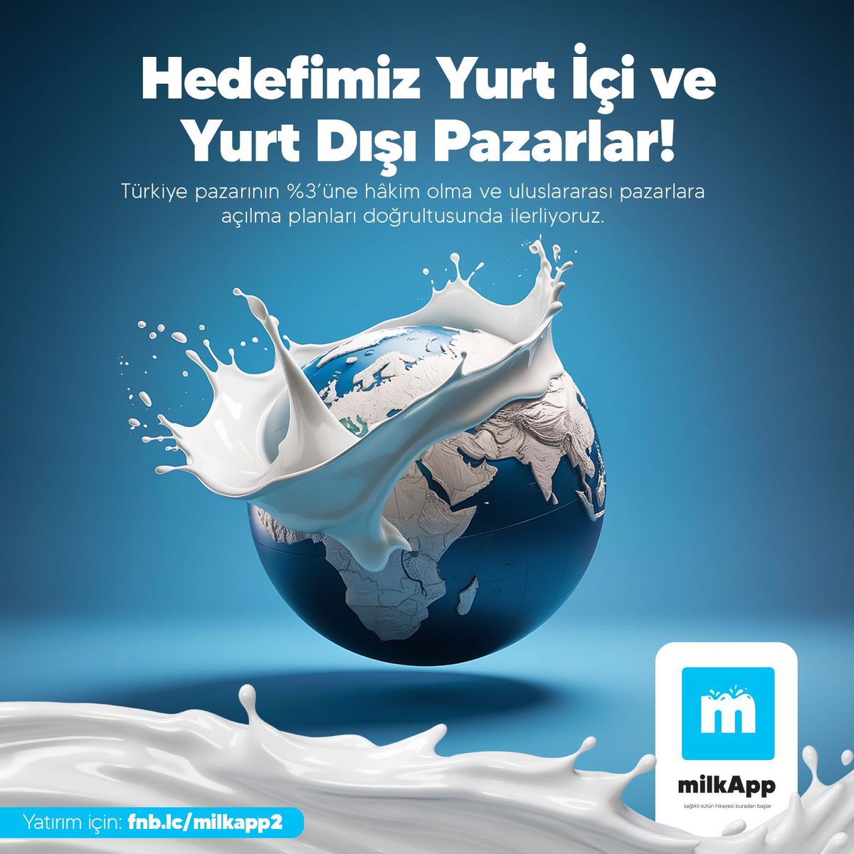 Türkiye pazarının %3’üne hâkim olma hedefi koyduk. Ayrıca, CE sertifikası ve ICAR akreditasyonu alınarak uluslararası pazarlara açılma planları yapıyoruz. Milkapp olarak hedeflerimiz doğrultusunda pazarlama faaliyetlerine hız vereceğiz. 💪🏻

fnb.lc/milkapp2
<a href="/fonbulucu/">fonbulucu</a>