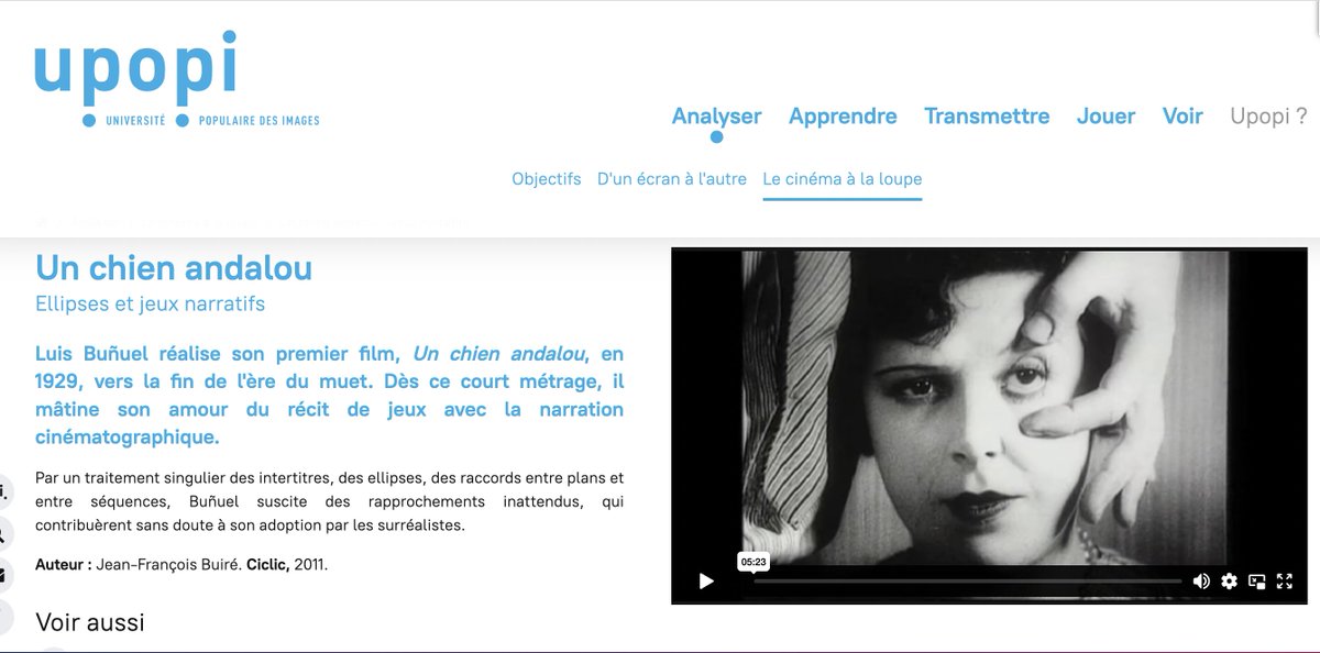 HDA_edu_num's tweet photo. #Rentrée2024HDA🎒 | Les essentiels

🎥 #Ress_Num et #ExpositionsVirtuelles #cinéma par #Upopi @Ciclic_CVL 
🇪🇸 Numéro du moment sur le cinéma espagnol, une analyse du film "Le Chien andalou" présenté à #ParisCapitaleDesArts en 1929 👉 https://t.co/CSzHaUnJ50

@eduscol_LV https://t.co/01olkr7lit