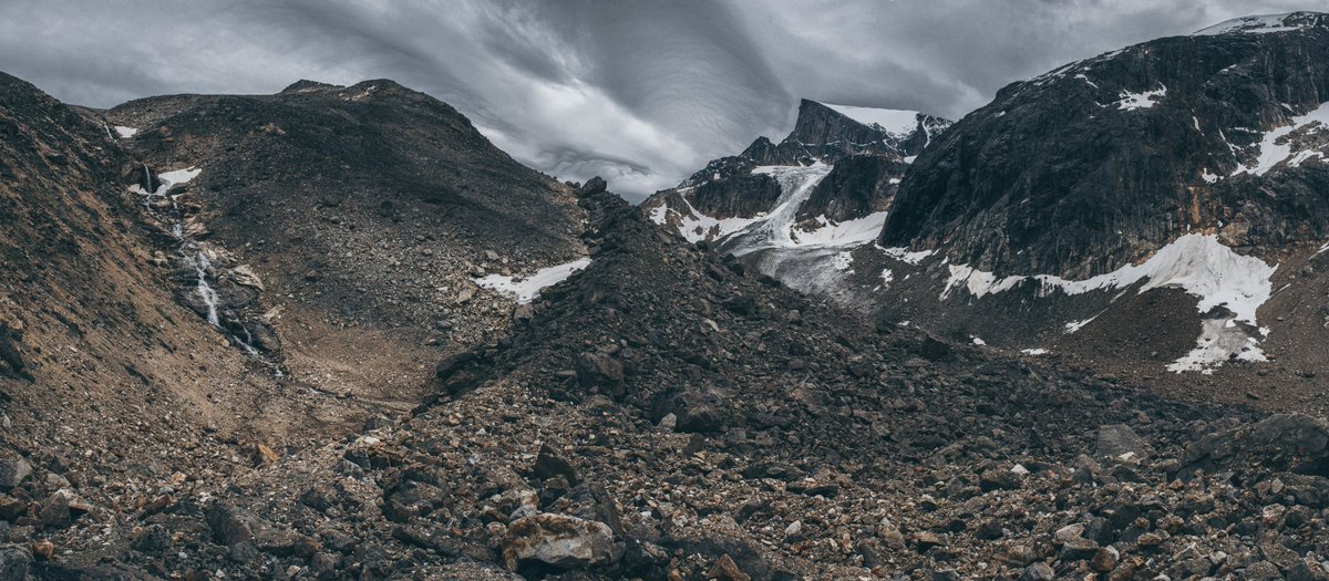 One of Aqqutikitsoq glaciers lateral moraines (West #Greenland) during this summer #fieldwork
