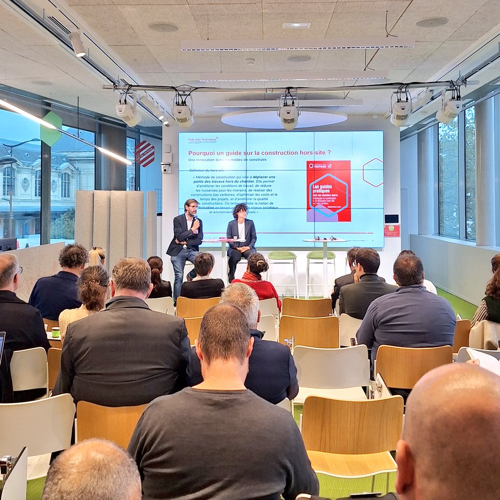 Nicolas Turcat (@nicolasturcat) on Twitter photo >> Lancement de la matinée #horssite au hub des #territoires <a href="/BanqueDesTerr/">Banque des Territoires</a> avec la publication d'un guide pratique et des exemples de #collectivités >> Lancement de la matinée #horssite au hub des #territoires <a href="/BanqueDesTerr/">Banque des Territoires</a> avec la publication d'un guide pratique et des exemples de #collectivités