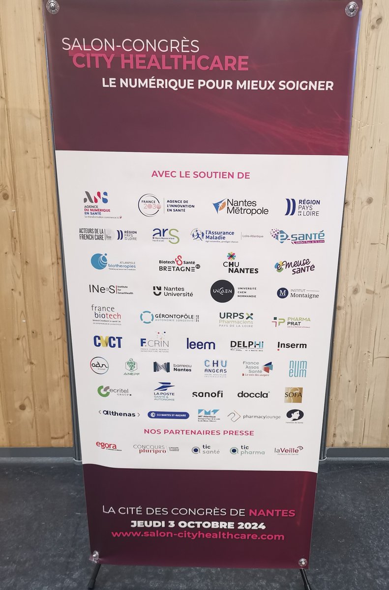 C'est partir pour le #CityHealthcare2024 à la #citédescongrés de #Nantes ! Nos experts sont là pour discuter avec vous de vos projets et de vos défis ! Découvrez notre solution ECRITEL MEDICAL HOSTING, certifiée HDS 🛡️🩺☁️
#SantéNumérique #HDS #InfogéranceSanté #SantéConnectée
