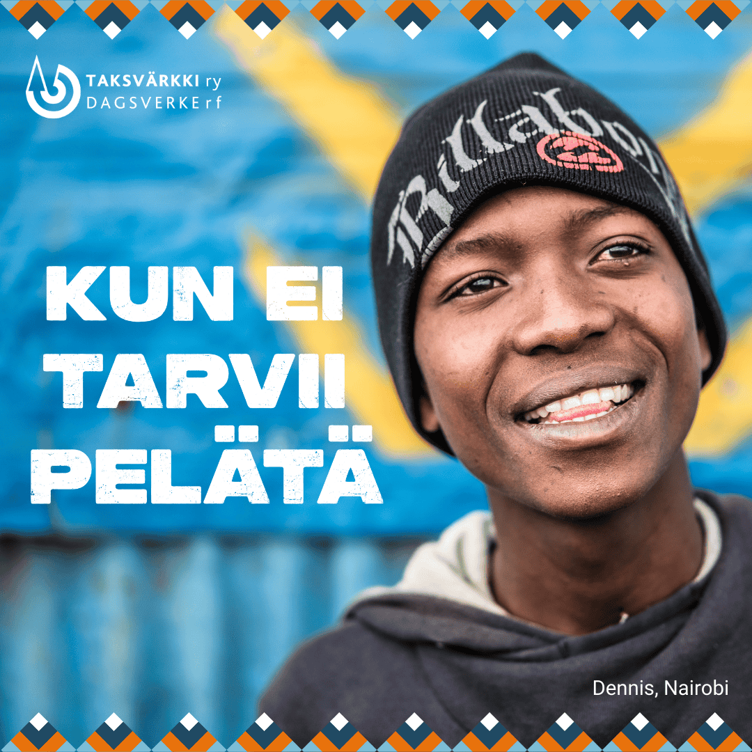 Milloin sinulla on turvallinen olo?
Toive elämästä ilman pelkoa yhdistää nuoria ympäri maailmaa.  Jokaisella nuorella on oikeus turvallisuuteen. Järjestä Taksvärkkipäivä ja vaikuta nuorten tulevaisuuteen!
#KunEiTarviiPelätä
#Taksvärkki
taksvarkki.fi/kampanja