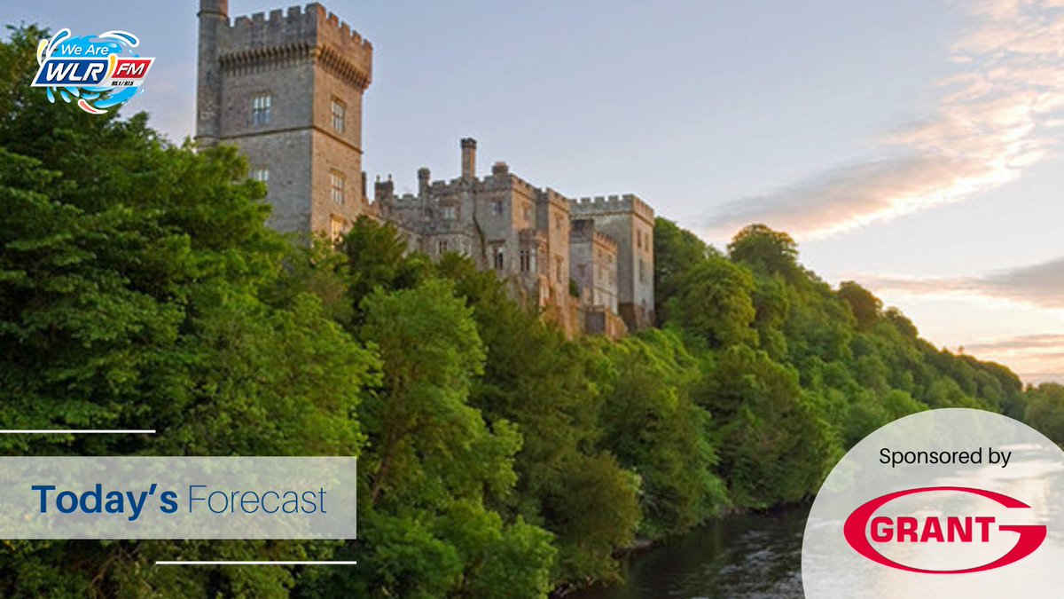 🌦️ A mix of cloud and sunny spells at first, however, it will become mostly cloudy with occasional rain and drizzle developing.
🌡️ Highest temperatures of 14 to 16 degrees.
📲 #WaterfordWeather thanks to <a href="/GrantIRL/">Grant IRL</a> for more see wlrfm.com/weather