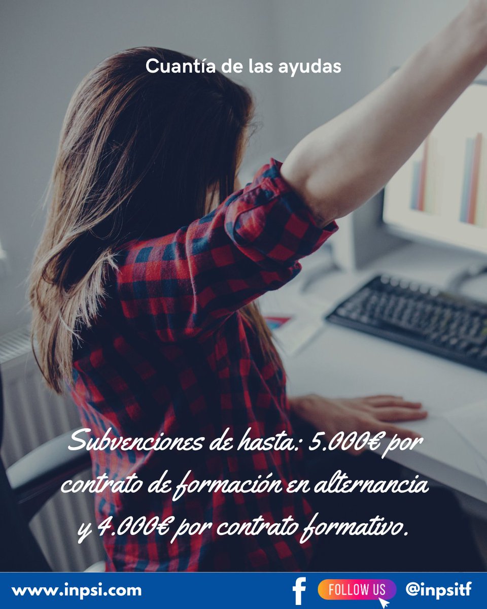 inpsitf's tweet photo. 🔗 Más info y trámites online: https://t.co/VHzke1aqw6

#EmpleoJuvenil #TalentoJoven #FormaciónYTrabajo #SubvencionesCanarias #SCE https://t.co/CKnwJ11Ulb