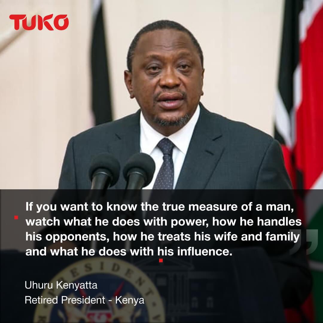 Naomikibandi's tweet photo. President Uhuru Kenyatta words. https://t.co/T8XyspISNC