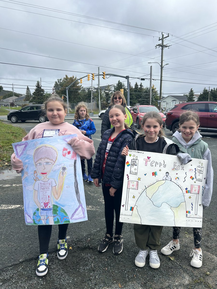 ⁦<a href="/MQWSchool/">MQW School</a>⁩ Annual Terry Fox Walk! Look at those posters!!