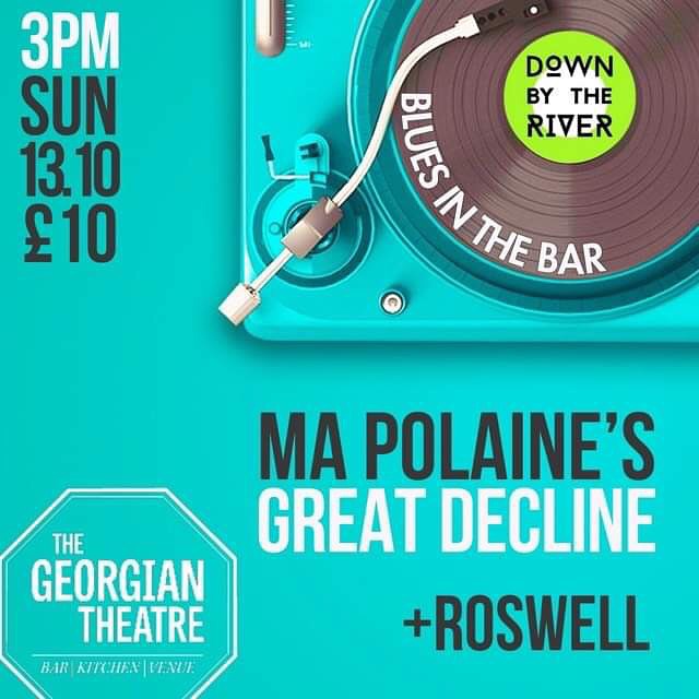 The Georgian Theatre (@georgian_stcktn) on Twitter photo Sun 13th Oct - <a href="/downbytheriver9/">DownByTheRiver</a>: Blues In The Bar feat. <a href="/MaPolainesGD/">Ma Polaine</a>
‘This is 21st-century music chock full of mystery and acute observation’ - Blues Matters.
Support from @roswellbanduk
‘a seamless flow of rich, harmonic beauty’ ~ Americana UK
🎟️georgiantheatre.co.uk/live-events/bl… Sun 13th Oct - <a href="/downbytheriver9/">DownByTheRiver</a>: Blues In The Bar feat. <a href="/MaPolainesGD/">Ma Polaine</a>
‘This is 21st-century music chock full of mystery and acute observation’ - Blues Matters.
Support from @roswellbanduk
‘a seamless flow of rich, harmonic beauty’ ~ Americana UK
🎟️georgiantheatre.co.uk/live-events/bl…