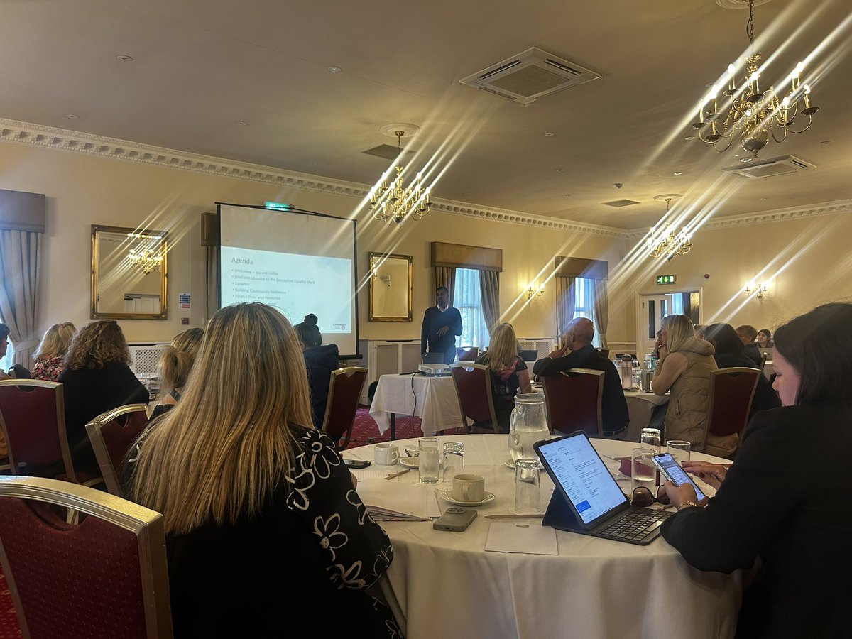 EqualLancs's tweet photo. Excited to welcome schools to the Autumn Term #LancashireEqualityMark conference! 🌟 Our Community Team Leader @afrasaibAnwar is ready to lead an inspiring training session this afternoon, promoting inclusivity &amp; unity in education. Let’s work together for a brighter future! 💡 https://t.co/Qtl2VUoHST