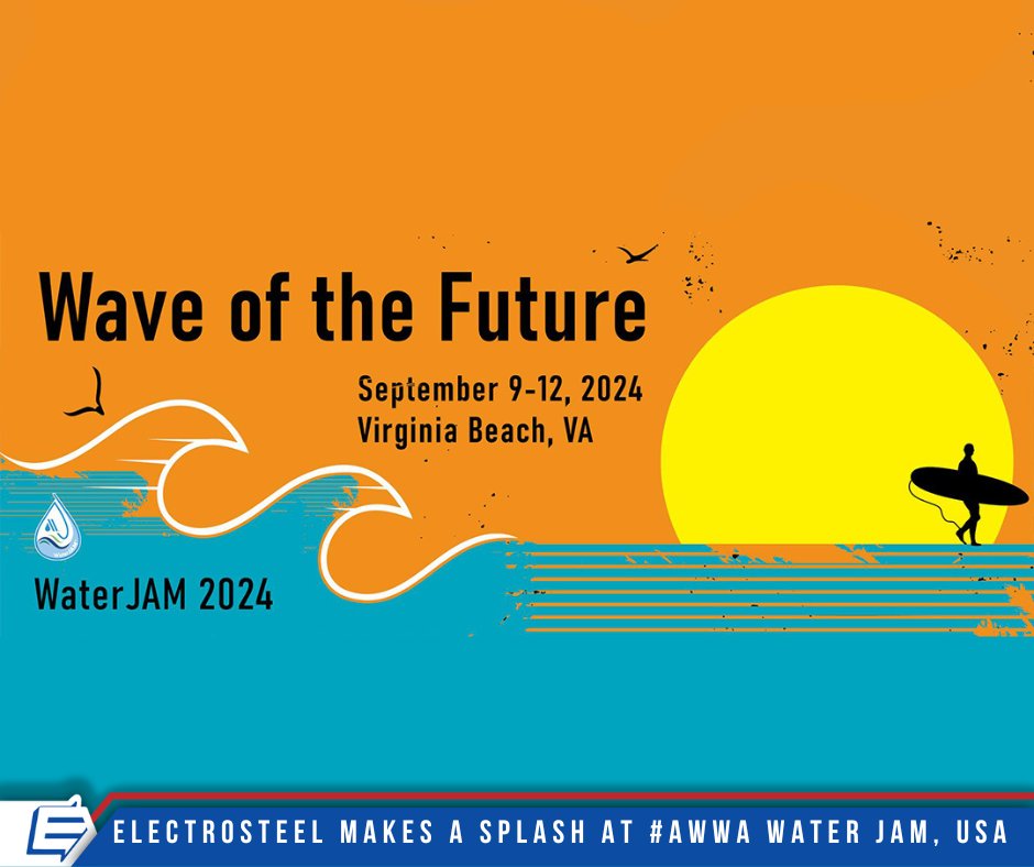 ElectrosteelG's tweet photo. #ElectrosteelcastingsLtd USA attended the #AWWA #WaterJAM.
The event provided an ideal platform to demonstrate #EUSA's expertise, strengthen industry connections, and enhance brand visibility in the marketplace.
https://t.co/E9tVOTqQot
#DuctileIronPipes #WaterInfrastructure https://t.co/ku7jpoN9f9