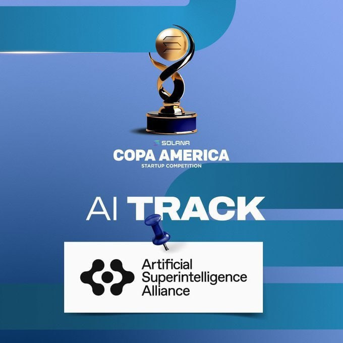 SNET_Latam's tweet photo. Entramos al tercer día del desafío #CopaSol @ASI_Alliance, un track especial AI, 'Creación de agentes de IA entre cadenas' organizado por el Laboratorio de Innovación @Fetch_ai y @SingularityNET!
Forma tu equipo 🌎
Sumate al TG Copa América Solana: https://t.co/YOtS6d8MbC.
¡INSCRIPCIONES ABIERTAS HASTA EL 8 DE OCTUBRE! 👉 https://t.co/7QzUZGRUjm.
💲 Premios en efectivo para el track de IA de
@ASI_Alliance powered x @Fetch_ai & @SingularityNET
🫰🤑🫰
🥇$2,000
🥈$500
🥉$500
Obtén más información sobre el track de IA