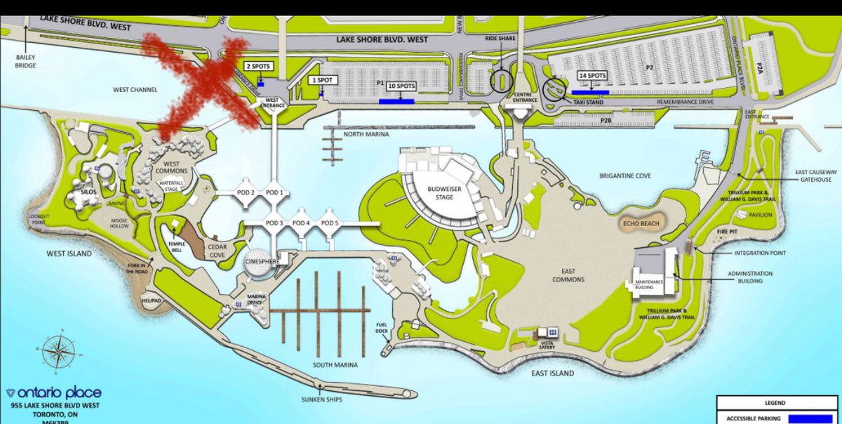 ONPlace4All's tweet photo. Unfortunately there was a large amount of trees cut down last night at Ontario Place West Island. This is what remains of Moose Hollow, once filled with trees meant to evoke the Algonquin. We’re asking supporters to come down to West Island ramp entrance to bear witness. #topoli https://t.co/7LUP3vsYZ4