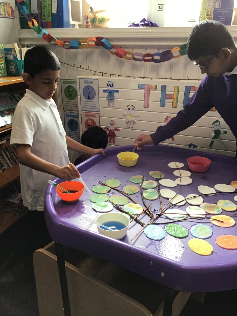 ParkRoadJIandN's tweet photo. Year 5 have stepped into Autumn! 🍂 They enjoyed creating an Autumn tree, using pipettes to add coloured dyes to the leaves and exploring different effects they could create. They enjoyed working together and sharing their creations with one another! #thriveapproach https://t.co/TfTU6F2HZt