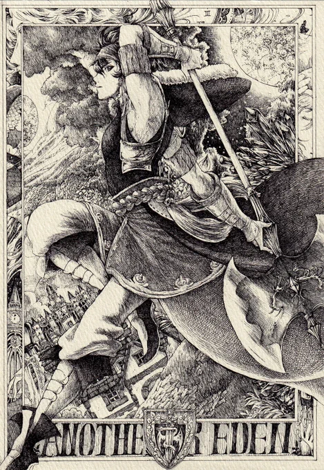 #唐突に5年前の絵を載せる見た人もやる

あなでんに出会ってベネさんと出会った記念すべき時期ですね!
まだこのころは一切カラーがありませんでした。 