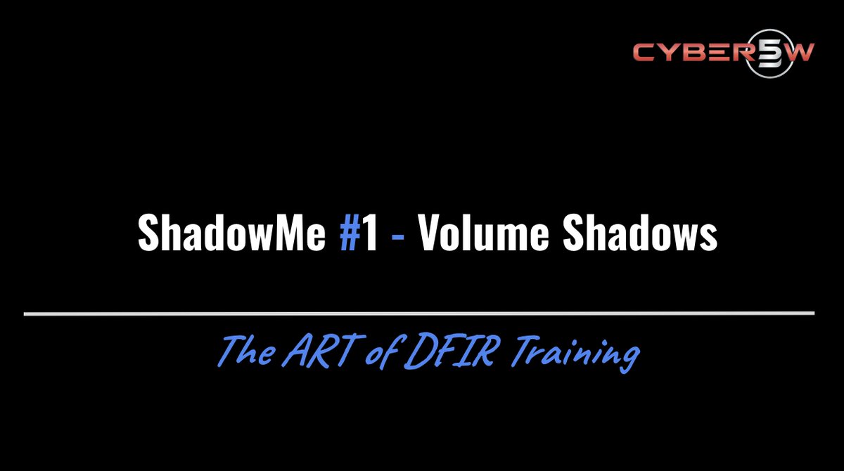 binaryz0ne's tweet image. How to Use Windows Volume Shadow Copies in Digital Forensics | #ShadowMe Webinar #DFIR 

CC: @maryst33d @cyber5w 

youtube.com/watch?v=RTaIL4…