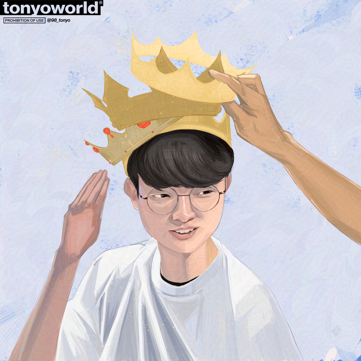 98_TONYO's tweet photo. 👑 #T1Fighting #T1WIN 

-
#artoflegends #faker https://t.co/giHb06LNhj