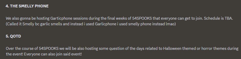 bin4ry7records's tweet photo. Alright, the moment you've been waiting for! Here are the 5 main events for FIVE4SPOOKS.

See you guys there! 
Join our discord server: https://t.co/PzBX1nywhb https://t.co/4M3VzpmpbS