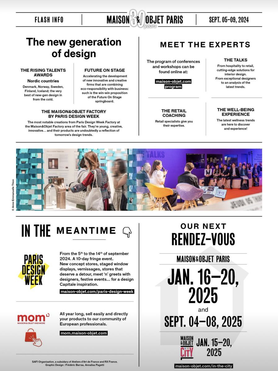 SeguraEmeline's tweet photo. Une belle édition de septembre pour @MaisonObjet ! La Belgique se classe en premier pays visiteur international! Merci à nos partenaires : Design Luxembourg @WDsgn &amp; Ainb et rendez-vous en janvier ! #design #belgium #luxemburg https://t.co/NoniiIn61Y