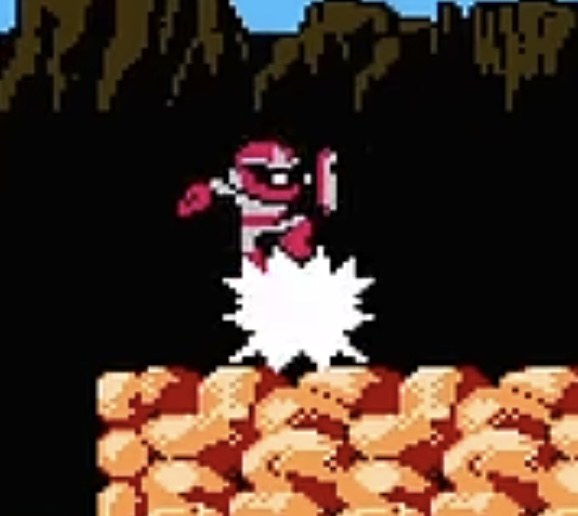 Break Man also appears in the Japanese Rockman 3. When I decided to create "Asteroid Blues," I had already decided to use Rockman 3 as the main focus, so naturally, I wanted to include Break Man as well.

In the game, Blues appears as a character on the enemy side, and it's 