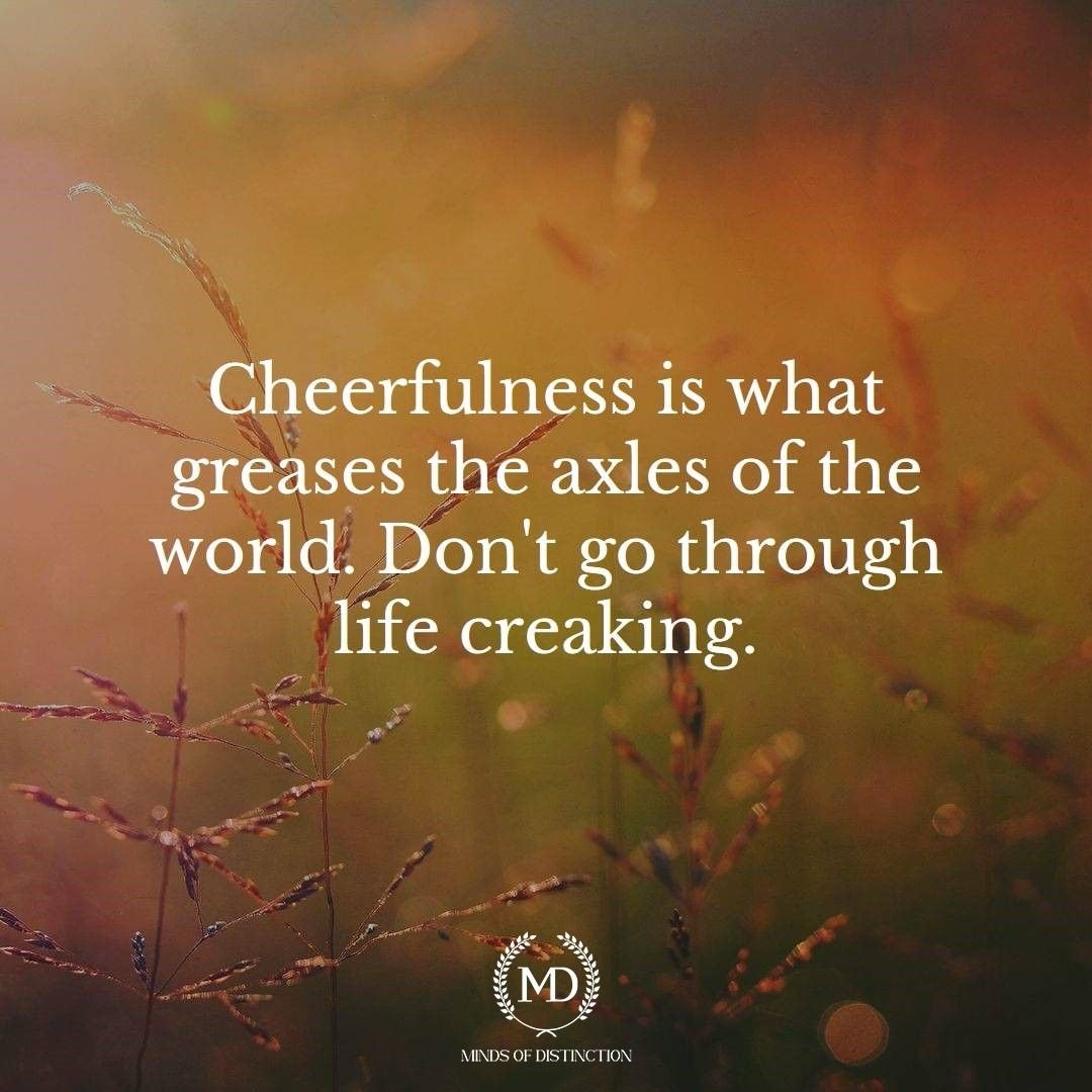 😊 The Power of Cheerfulness: Keep Life Running Smoothly 😊
A positive attitude boosts mental health, productivity, and well-being. Choose cheerfulness daily to uplift yourself and others! #Cheerfulness #Positivity #WellBeing