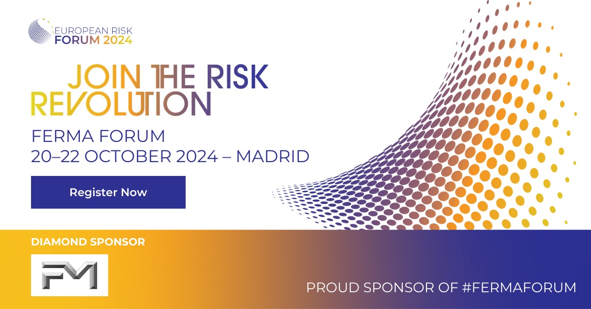 Will you be at the FERMA Forum? 

Join the Risk Revolution with us in Madrid. Meet the new FM - we look forward to seeing you there! 

FM is a proud sponsor of the #FERMAForum.

ms.spr.ly/6013mWN1t